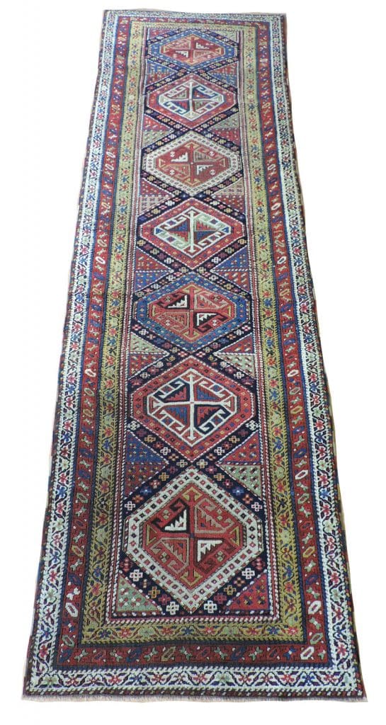 SHIRVAN 310cm x 92cm Antique Rugs 3