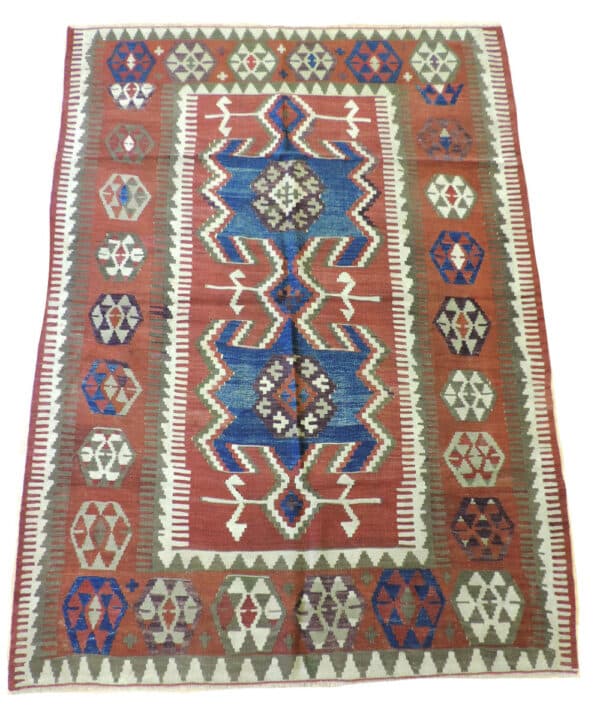 ANATOLIAN 186cm x 134cm Antique Rugs 3