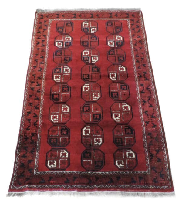 AFGHAN 194cm x 132cm Antique Antique Rugs 3