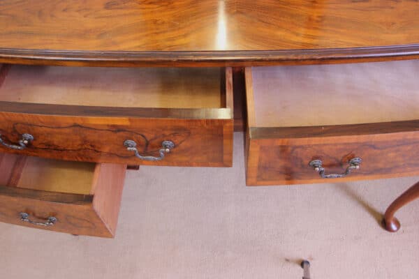 Antique Burr Walnut Dressing Table - Image 9