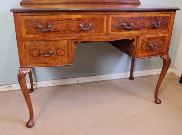 Antique Burr Walnut Dressing Table - Image 4