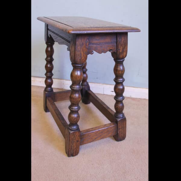 Antique Oak Joint Stool Antique Antique Tables 3