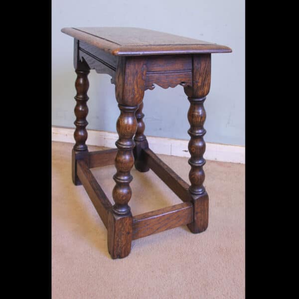 Antique Oak Joint Stool