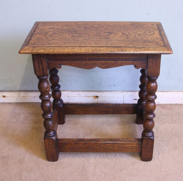 Antique Oak Joint Stool Antique Antique Tables 5