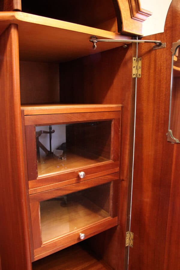 Antique Quality Burr Walnut Double Wardrobe - Image 14