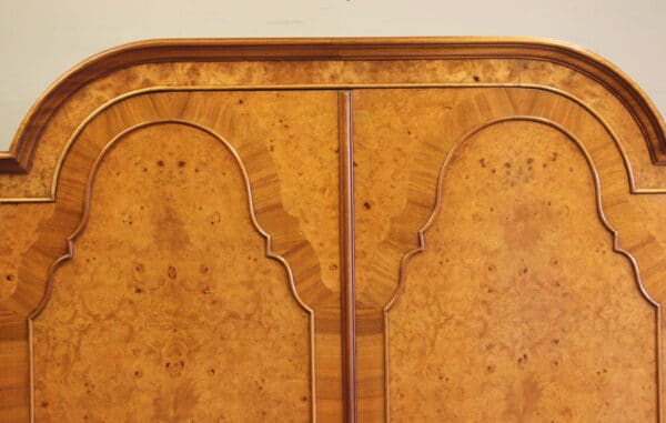 Antique Quality Burr Walnut Double Wardrobe - Image 4