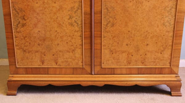 Antique Quality Burr Walnut Double Wardrobe - Image 8