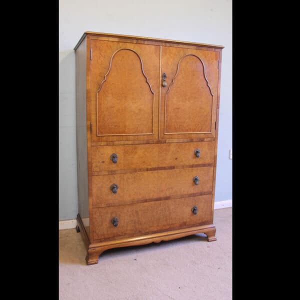 Antique Quality Burr Walnut Tallboy Chest of Drawers