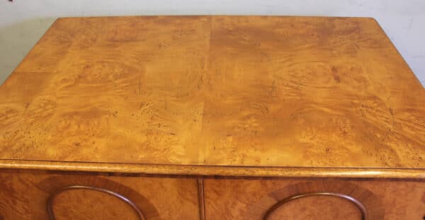 Antique Quality Burr Walnut Tallboy Chest of Drawers - Image 9