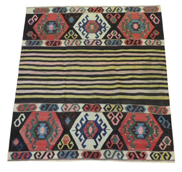 SHAHSEWAN 140cm x 131cm Antique Rugs 3