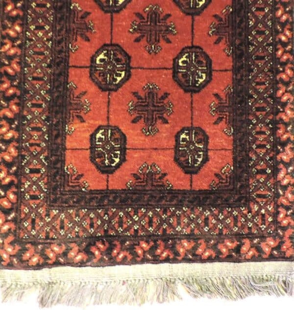 AFGHAN 90cm x 49cm Antique Rugs 3