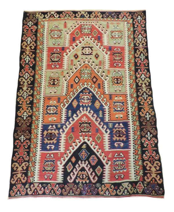 SIVRIHISAR KILIM 195cm x134cm Antique Rugs 3