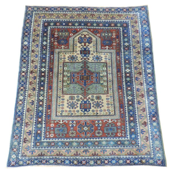 DERBENT 129cm x 107cm Antique Rugs 3