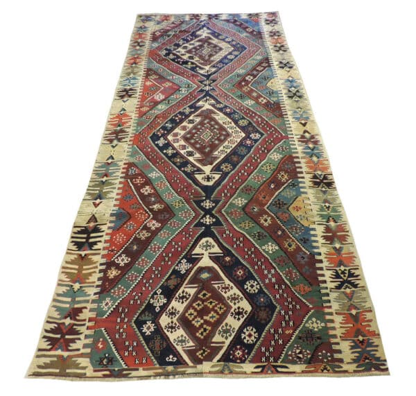 MALATYA KILIM 423cm x153cm Antique Rugs 3