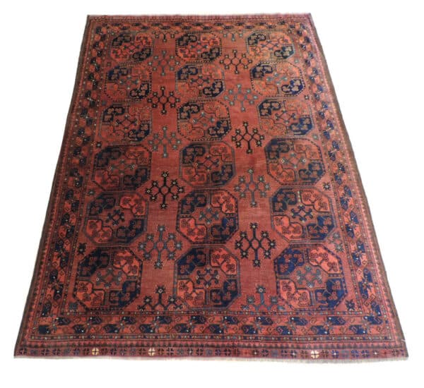 AFGHAN ERSARI 258cm x 185cm Antique Antique Rugs 3