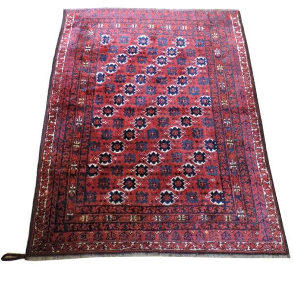 AFGHAN ERSARI 188cm x 155cm Antique Antique Rugs 3