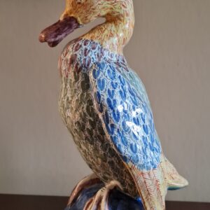 A faience Duck bird Antique Ceramics