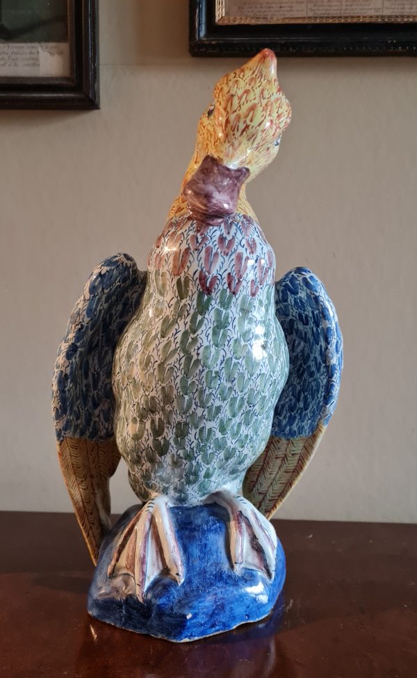 A faience Duck bird Antique Ceramics 6