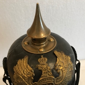 Imperial Germany 1ww soldiers pickelhaube helmet Edwardian Antique Collectibles 5