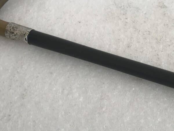 Gentleman’s walking stick sword stick with silver collar - Image 4