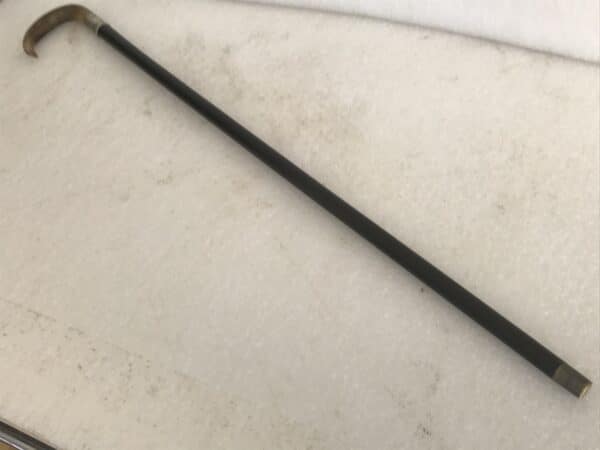 Gentleman’s walking stick sword stick with silver collar - Image 6