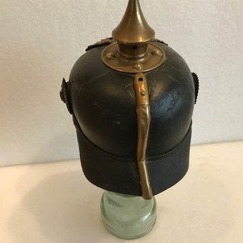 Imperial Germany 1ww soldiers pickelhaube helmet Edwardian Antique Collectibles 9