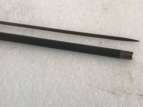 Gentleman’s walking stick sword stick with silver collar - Image 12