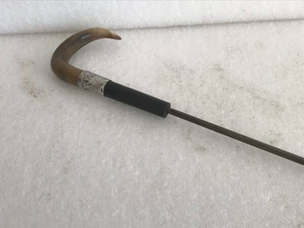 Gentleman’s walking stick sword stick with silver collar - Image 15