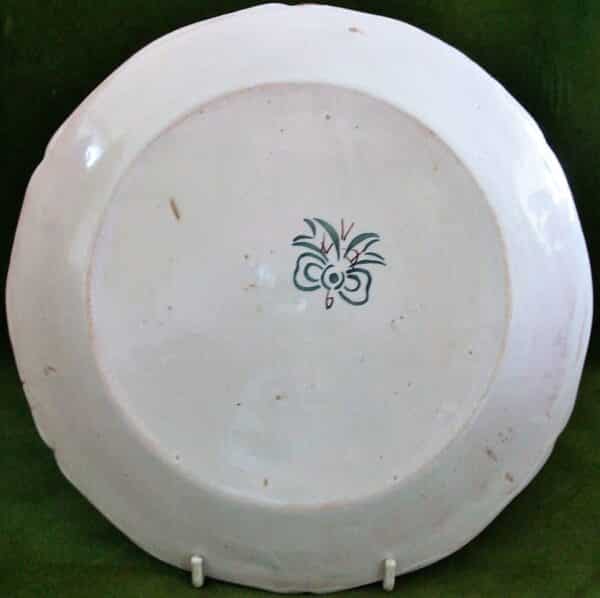 Antique Nevers French Faience Dish ~ Antoine Montagnon Antique Antique Ceramics 4