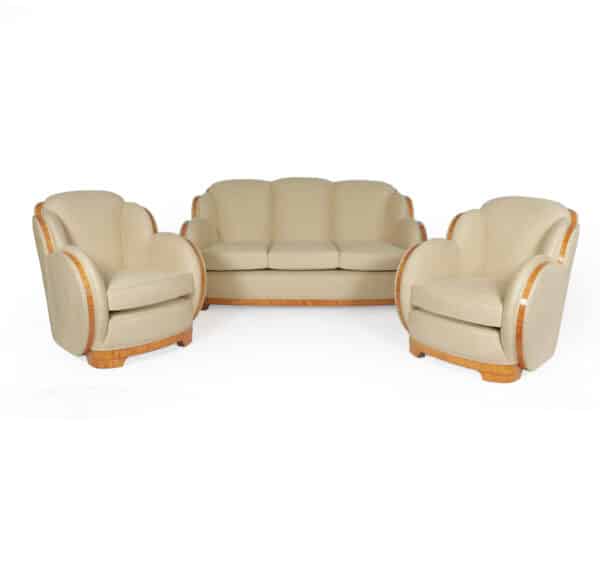 Art Deco Cloud Suite in Sycamore by Epstein c1930 Antique Chairs 3