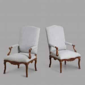 Pair of French Late 19th Century Armchairs Antique Antique Chairs
