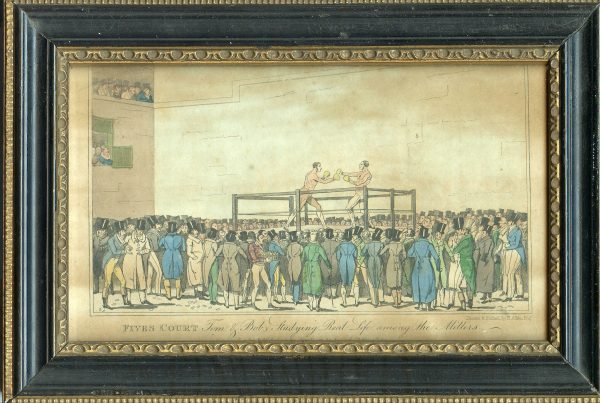 Four Regency Boxing Prints - Image 2