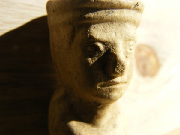 SOLD: Beautiful Pottery Medieval Chess or Gaming Piece in male form possibly Southern Italy / Sicily Norman Period - Image 3