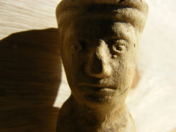 SOLD: Beautiful Pottery Medieval Chess or Gaming Piece in male form possibly Southern Italy / Sicily Norman Period - Image 5