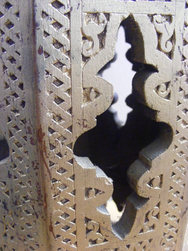 Exquisite gilt Moorish Alhambra carved table smaller type c1900 Islamic Liberty Style - Image 6
