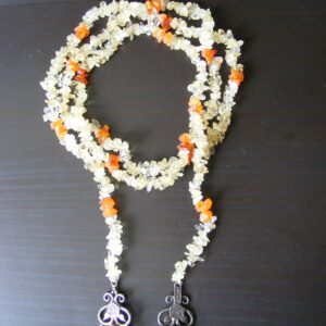 Exquisite Rock Crystal sterling SILVER carnelian & Amber necklace Arabic Islamic design Amber Antique Jewellery 3