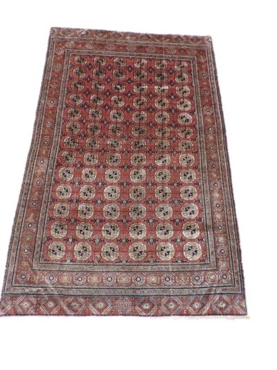 TURCOMAN HALF SILK  220cm x 140cm Antique Rugs 3