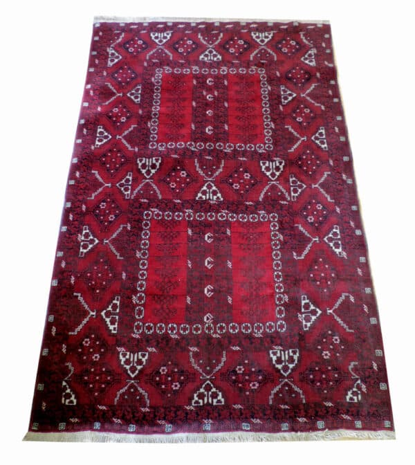 AFGHAN HATCHLI 257cm x 165cm Antique Rugs 3