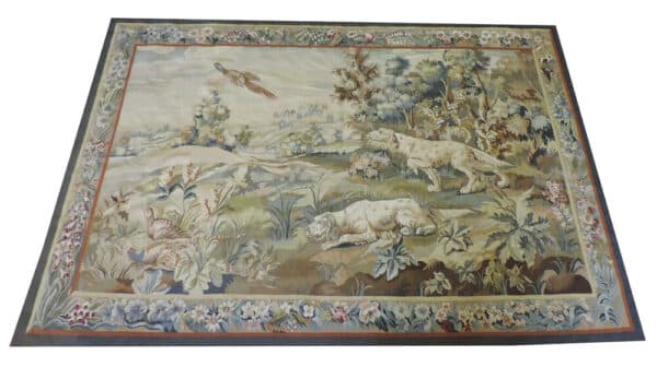 AUBUSSON 236cm x 155cm Antique Rugs 3