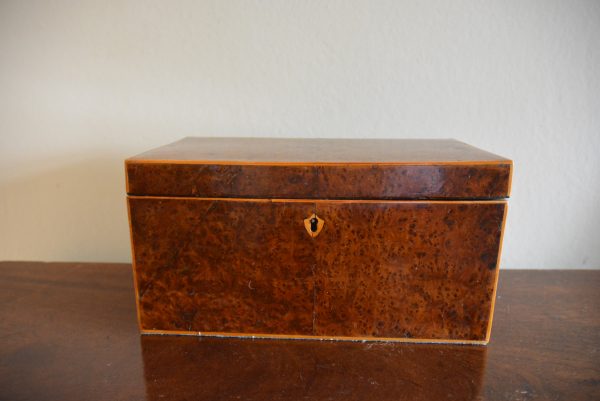 Regency Tea Caddy amboyna Antique Boxes 3