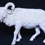 A blanc de chine Goat animals Antique Ceramics