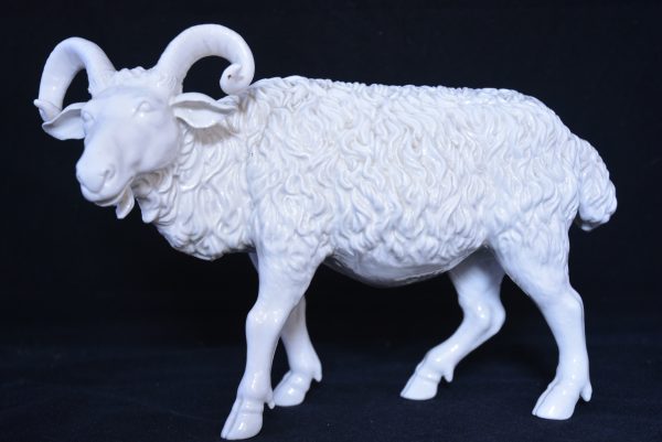 A blanc de chine Goat animals Antique Ceramics 3