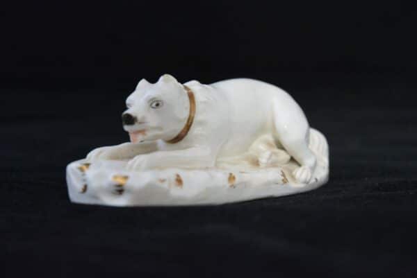 A small Rockingham Mastiff mastiff Antique Ceramics 3