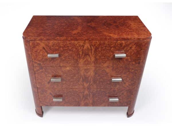 Art Deco Chest of Drawers in Amboyna c1920 - Image 2