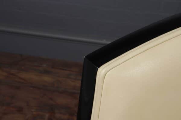 Art Deco Style Armchairs in Cream Leather - Image 12