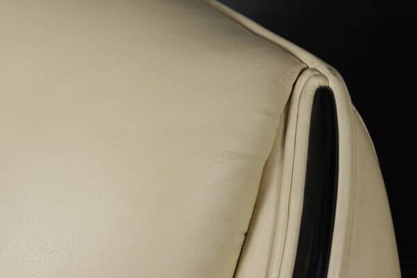 Art Deco Style Armchairs in Cream Leather - Image 11