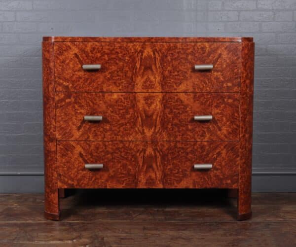 Art Deco Chest of Drawers in Amboyna c1920 - Image 14