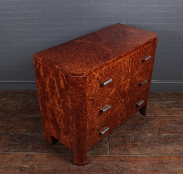 Art Deco Chest of Drawers in Amboyna c1920 - Image 13