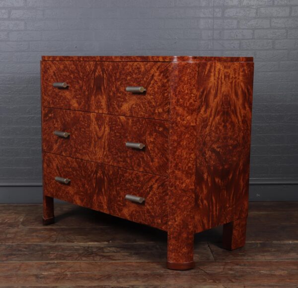 Art Deco Chest of Drawers in Amboyna c1920 Antique Chest Of Drawers 13