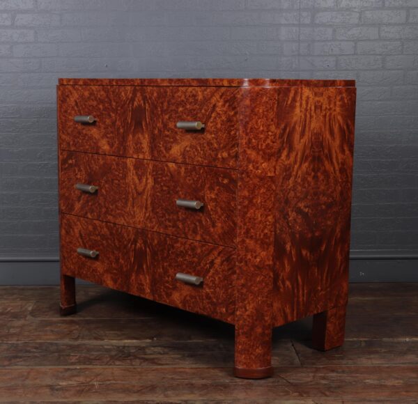 Art Deco Chest of Drawers in Amboyna c1920 - Image 11
